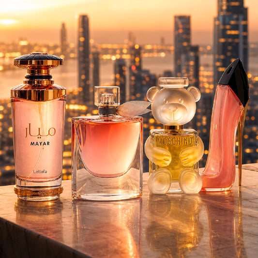 MAYAR, VIE EST BELLE, MOSCHINO TOY 2, GOODGIRL BLUSH