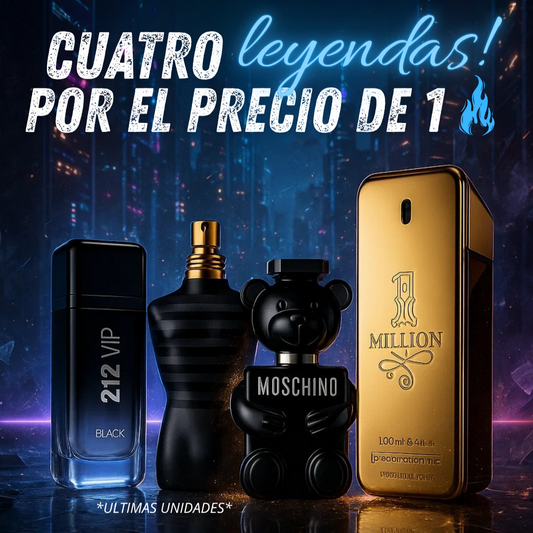 212 Black, Toy Boy, Le Parfum y One Million