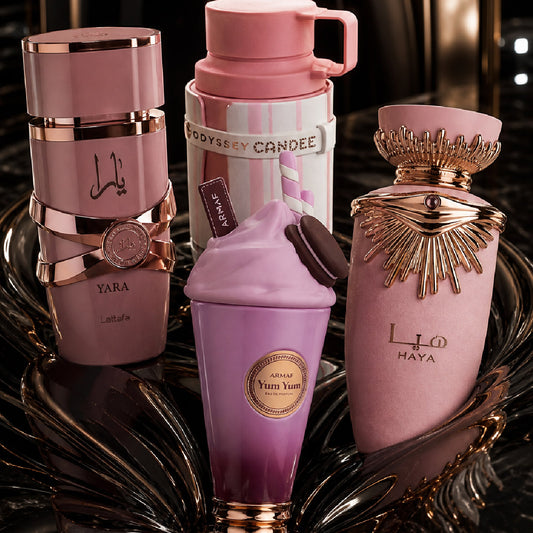 YUMYUM, HAYA LATTAFA, ODYSSEY CANDEE, YARA ELIXIR